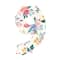 34" Floral Number Foil Balloon